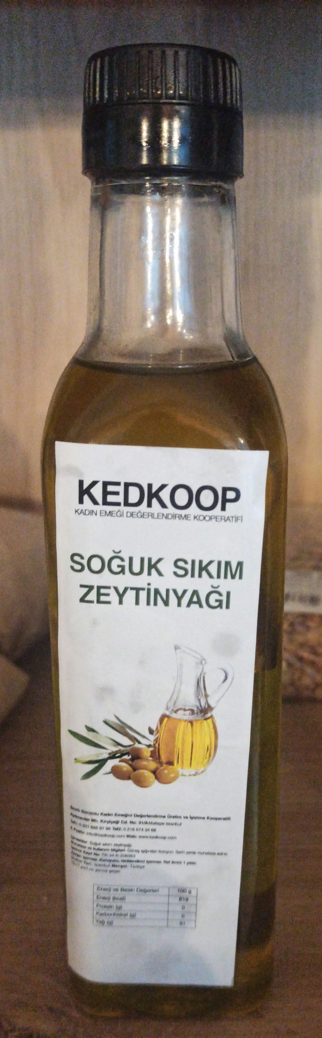 Kedkoop Soğuk Sıkım Zeytinyağı 360 cc