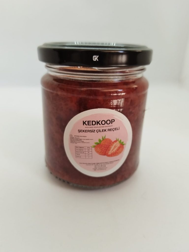 Şekersiz Çilek Reçeli 210 cc
