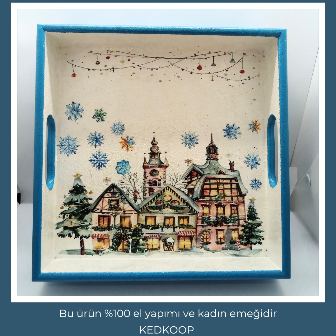 c9ac97_deebcb4a981849ed92256b8035cf366cmv2.jpg Ahşap Mavi Tepsi - Görsel 1